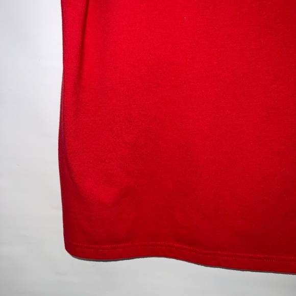 Under Armour T-Shirt Mens Large Red Nylon Blend Heat Gear Baseball Logo - Picture 12 of 14